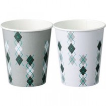 （まとめ）TANOSEE 紙コップ argyle150ml（5オンス）1パック（80個）【×10セット】