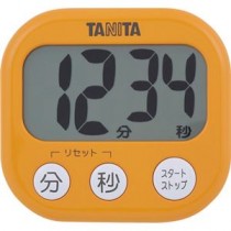 （まとめ）タニタ でか見えタイマーアプリコットオレンジ TD-384OR 1個【×10セット】