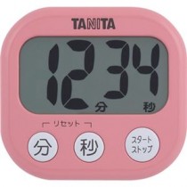 （まとめ）タニタ でか見えタイマーフランボワーズピンク TD-384PK 1個【×10セット】