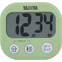 （まとめ）タニタ でか見えタイマーピスタチオグリーン TD-384GR 1個【×10セット】
