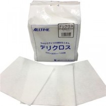 （まとめ）東京メディカル デリクロス 30×30cm ホワイト FT-6300 1パック（100枚）【×10セット】