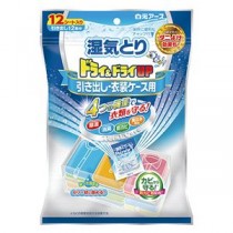 （まとめ）白元アース ドライ＆ドライUP引き出し・衣装ケース用 1パック（12シート）【×10セット】