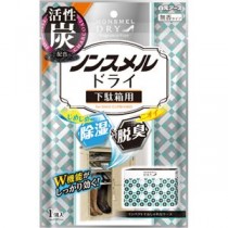 （まとめ）白元アース ノンスメルドライ 下駄箱用活性炭配合 無香タイプ 1個【×10セット】