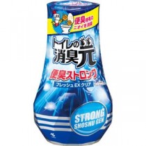 （まとめ）小林製薬 トイレの消臭元 便臭ストロングフレッシュEXクリア 400ml 1個【×10セット】
