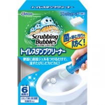 （まとめ）ジョンソン スクラビングバブルトイレスタンプクリーナー フレッシュソープ 本体 1個【×10セット】