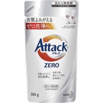 （まとめ）花王 アタックZERO つめかえ用360g 1個【×10セット】