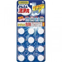 （まとめ）小林製薬 かんたん洗浄丸 レギュラー 1パック（12錠）【×10セット】