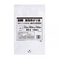 （まとめ）TRUSCO業務用ポリ袋 0.05×90L（透明）B-0090N 1パック（10枚）【×10セット】