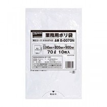 （まとめ）TRUSCO業務用ポリ袋 0.045×70L（透明）B-0070N 1パック（10枚）【×10セット】