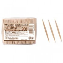 （まとめ）サンナップ 木製ピンチョス 65mmPIW300S 1パック（300本）【×20セット】
