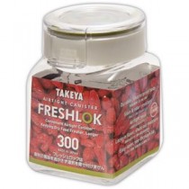 （まとめ）タケヤ化学工業 TAKEYAフレッシュロック 角型 300ml 1個【×20セット】
