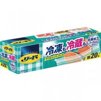 （まとめ）ライオン リード冷凍も冷蔵も新鮮保存バッグ ダブルジッパー M 1パック（20枚）【×20セット】