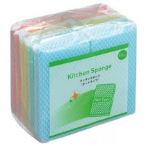 （まとめ）TANOSEE キッチンスポンジ ネット 1パック（10個）【×20セット】