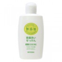 （まとめ）ミヨシ石鹸 無添加食器洗いせっけん 本体370ml 1本【×20セット】
