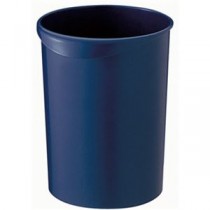 （まとめ）TANOSEE くず入れ 丸型 8Lダークブルー 1個【×20セット】
