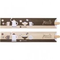 （まとめ）TANOSEE 袋入デザインウッドマドラー Fika 140mm 1パック（100本）【×50セット】