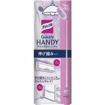 （まとめ）花王 クイックルハンディ 伸び縮みタイプ本体 パープル 1本【×20セット】