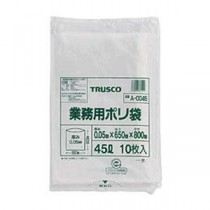 （まとめ）TRUSCO 業務用ポリ袋 厚み0.05×20L A-0020 1パック（10枚）【×20セット】
