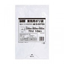 （まとめ）TRUSCO業務用ポリ袋 0.045×70L（透明）B-0070N 1パック（10枚）【×20セット】