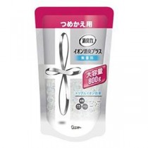 （まとめ）エステー 消臭力 クリアビーズイオン消臭プラス 無香料 大容量つめかえ 800g 1個【×20セット】