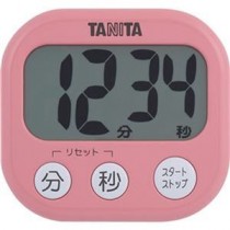 （まとめ）タニタ でか見えタイマーフランボワーズピンク TD-384PK 1個【×20セット】