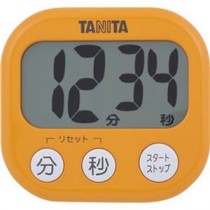 （まとめ）タニタ でか見えタイマーアプリコットオレンジ TD-384OR 1個【×20セット】
