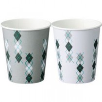 （まとめ）TANOSEE 紙コップ argyle150ml（5オンス）1パック（80個）【×20セット】