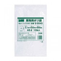 （まとめ）TRUSCO 業務用ポリ袋 0.1×45LS-0045 1パック（10枚）【×10セット】