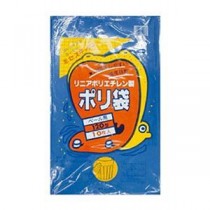 （まとめ）積水フィルム 積水 120型ポリ袋 青#120-1 N9794A 1パック（10枚）【×10セット】