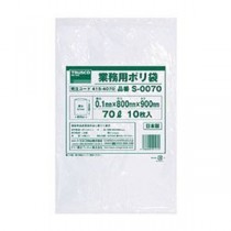 （まとめ）TRUSCO 業務用ポリ袋 0.1×70LS-0070 1パック（10枚）【×10セット】