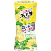 （まとめ）アース製薬 トイレのスッキーリ！ミントグレープフルーツ 400ml 1セット（3個）【×10セット】