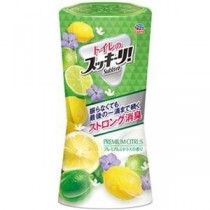 （まとめ）アース製薬 トイレのスッキーリ！プレミアムシトラス 400ml 1セット（3個）【×10セット】