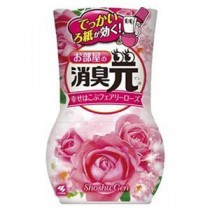 （まとめ）小林製薬 お部屋の消臭元幸せはこぶフェアリーローズ 400ml 1セット（3個）【×10セット】