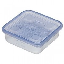（まとめ）旭化成ホームプロダクツ業務用ジップロック コンテナー 正方形 700ml 1パック（10個）【×10セット】