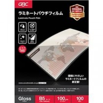 （まとめ）アコ・ブランズ パウチフィルムB5サイズ 100μ YP100B5Z 1パック（100枚）【×10セット】