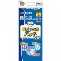 （まとめ）カミ商事 エルモア いちばん紙パンツ用パッド 夜用 1セット（168枚：28枚×6パック）【×3セット】
