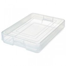 （まとめ）TANOSEE PPデスクトレーA4クリアホルダー対応 1セット（3個）【×3セット】
