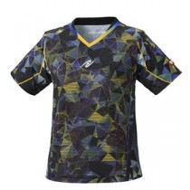 Nittaku（ニッタク） 卓球ゲームシャツ MOVESTAINED LADIES SHIRT ムーブステンド レディースシャツブラックM