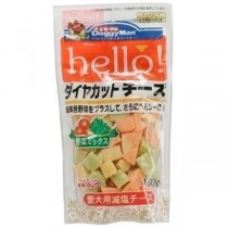 〔まとめ〕 ドッグフード ペットフード ドギーマン heLLo！ダイヤカットチーズ 野菜ミックス 100g 18セット 日本製 ドックフード【代引不可】
