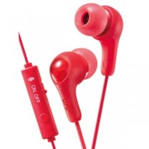 JVCケンウッド マイク付きインナーヘッドホン(レッド) HA-FX7G-R
