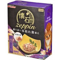 〔まとめ〕 キャットフード ペットフード 懐石 zeppin 薫り高い本枯れ節添え 220g 22g×10袋入 12セット 猫用品 ペット用品【代引不可】