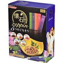〔まとめ〕 キャットフード ペットフード 懐石 zeppin 5つのごちそう 220g 22g×10袋入 12セット 日本製 猫用品 ペット用品【代引不可】