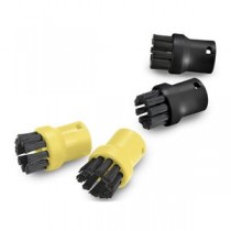 KARCHER スチームクリーナーアクセサリー ブラシ4個組（黒2個 黄2個） 28632820