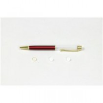 (まとめ）クラフト用ボールペン レッド 芯別売り【×10セット】