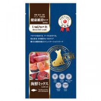(まとめ）国産 いぬぴゅーれ 健康維持ケア 海鮮ミックス 4本（ペット用品・犬用フード）【×12セット】