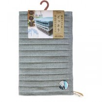 （まとめ） オカトー PUWRAP （バラップ）バスマット 45×60cm グレー 【×2セット】