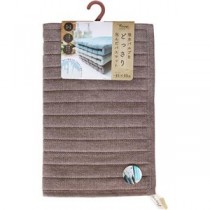 （まとめ） オカトー PUWRAP （バラップ）バスマット 45×60cm ブラウン 【×2セット】