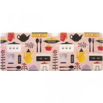 オカトー 拭ける北欧風キッチンマット 45×120cm ディナー