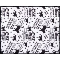 （まとめ） オカトー Nekosulu? 吸水水切りマット 40×50cm Cat Street 【×5セット】