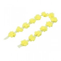 （まとめ）切って使える花飾り 黄 1M【×20セット】